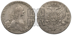 1 рубль 1767 года ММД/EI ( MMД, без шарфа на шее)