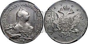 1 рубль 1761 года СПБ / Н К (СПБ, портрет “Ивановский”)