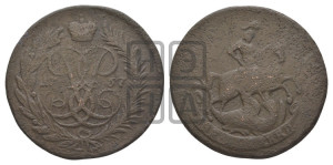 2 копейки 1757 года (гурт сетчатый)