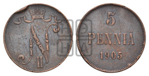 5 пенни 1905 года