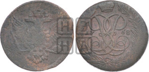 5 копеек 1758 года (без букв)