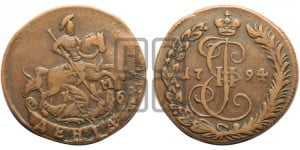 Денга 1794 года КМ (КМ, Сузунский монетный двор)