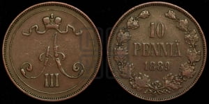 10 пенни 1889 года