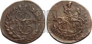 Полушка 1786 года КМ (КМ, Сузунский монетный двор)
