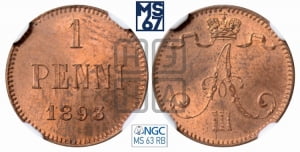 1 пенни 1893 года