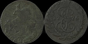 Полушка 1776 года ЕМ (ЕМ, Екатеринбургский монетный двор)