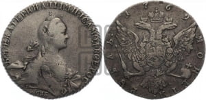 1 рубль 1769 года СПБ/СА ( СПБ, без шарфа на шее)