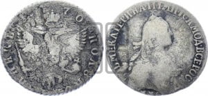 Полуполтинник  1770 года ММД/EI (без шарфа на шее)