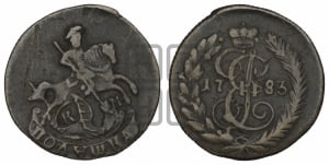 Полушка 1783 года КМ (КМ, Сузунский монетный двор)