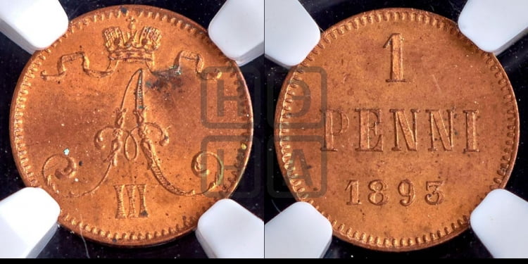 1 пенни 1893 года
