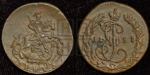 Денга 1787 года КМ (КМ, Сузунский монетный двор)