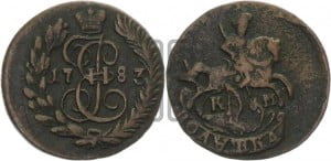 Полушка 1783 года КМ (КМ, Сузунский монетный двор)