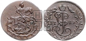 Денга 1789 года КМ (КМ, Сузунский монетный двор)