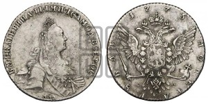 1 рубль 1775 года ММД/СА ( MMД, без шарфа на шее)