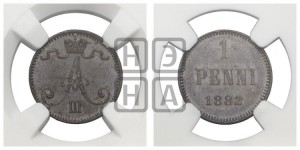 1 пенни 1882 года