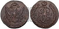 5 копеек 1791 года АМ (АМ, Аннинский монетный двор)