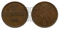 5 пенни 1865 года