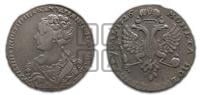 1 рубль 1726 года (Портрет влево, Московский тип, хвост орла узкий)