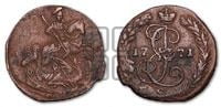 Денга 1771 года ЕМ (ЕМ, Екатеринбургский монетный двор)