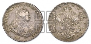 1 рубль 1740 года СПБ (петербургский тип)