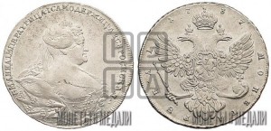1 рубль 1737 года (московский тип)
