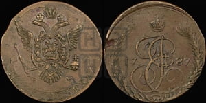 5 копеек 1787 года ЕМ (ЕМ, Авеста, Швеция)