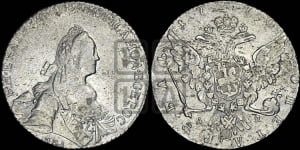 1 рубль 1770 года ММД/ДМ ( MMД, без шарфа на шее)