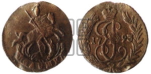 Полушка 1781-1795 гг. (КМ, Сузунский монетный двор)