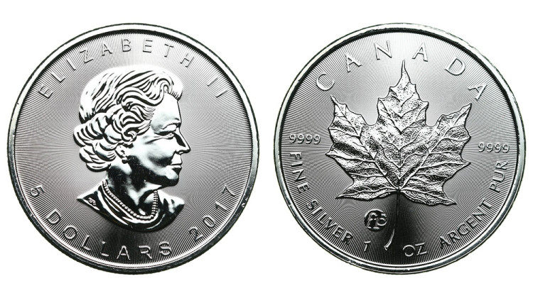 Канада. Елизавета II. 5 долларов 2017 года