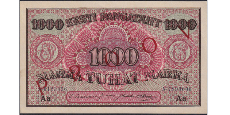 Estonia. 1000 Marka 1922 year