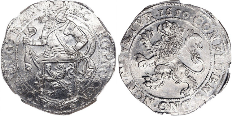Левендальдер 1650 года. Нидерланды. Угрехт