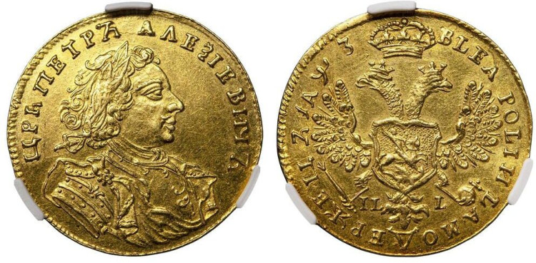 Червонец 1707 года, IL-L