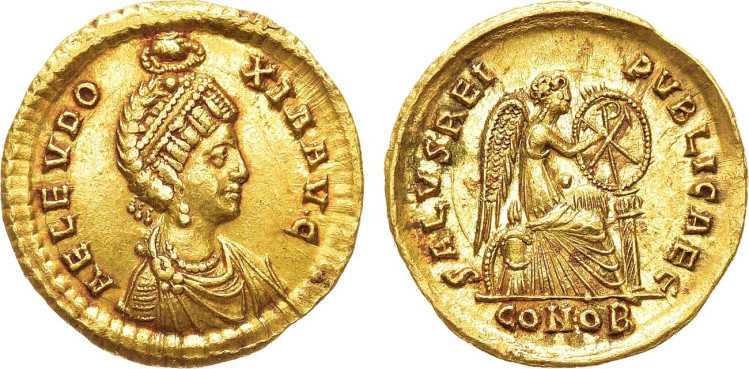 Элия Евдоксия (жена императора Аркадия). Солид 400-402 гг.
