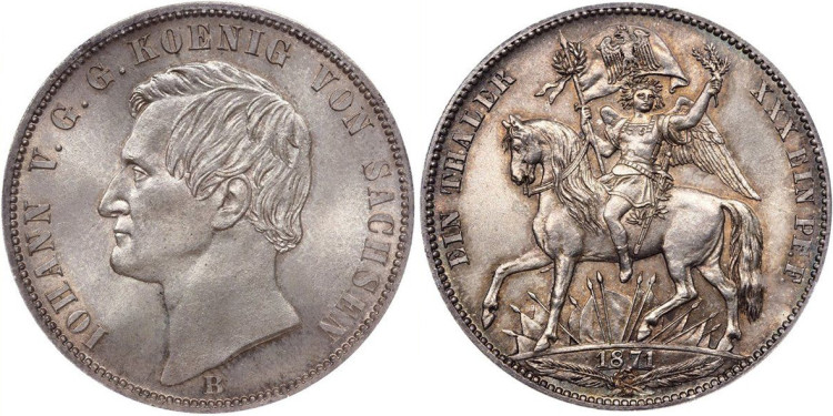 1 союзный талер 1871 года