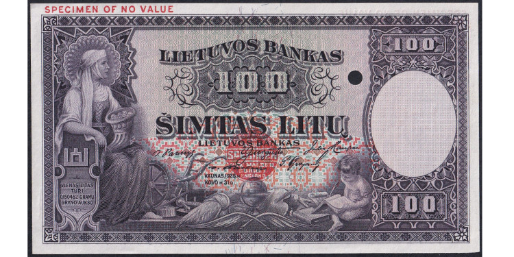 100 литов 1928 года
