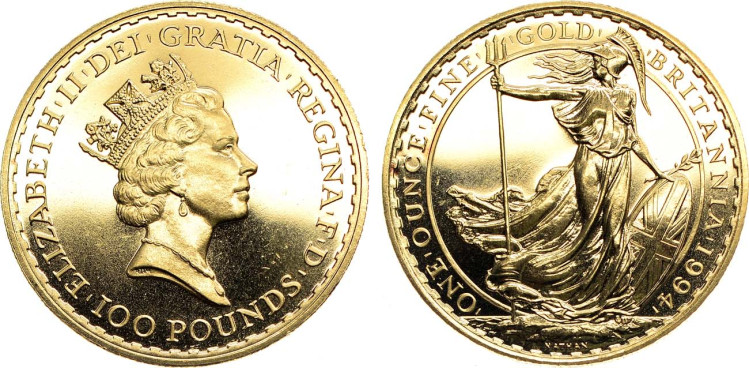 Великобритания. 100 фунтов 1994 года