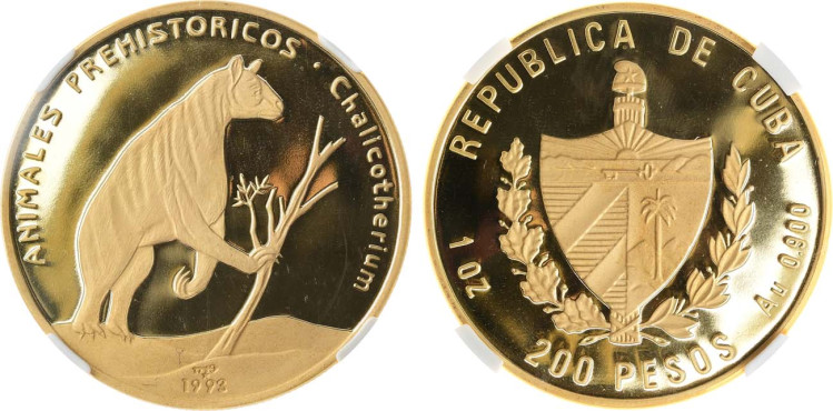 Куба. 200 песо 1993 года