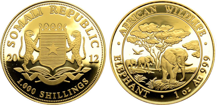 Сомали. Республика. 1000 шиллингов 2012 года