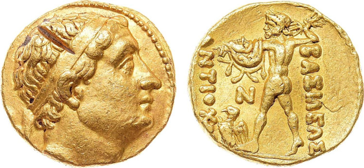 Аттический статер с титулом Антиоха II 250 года до н.э.