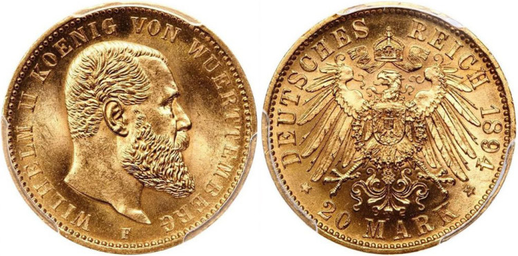 20 марок 1894 года, F