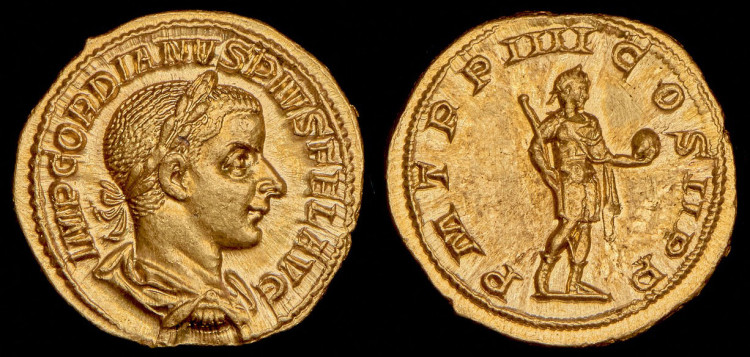 Ауреус. Гордиан III. Римская империя