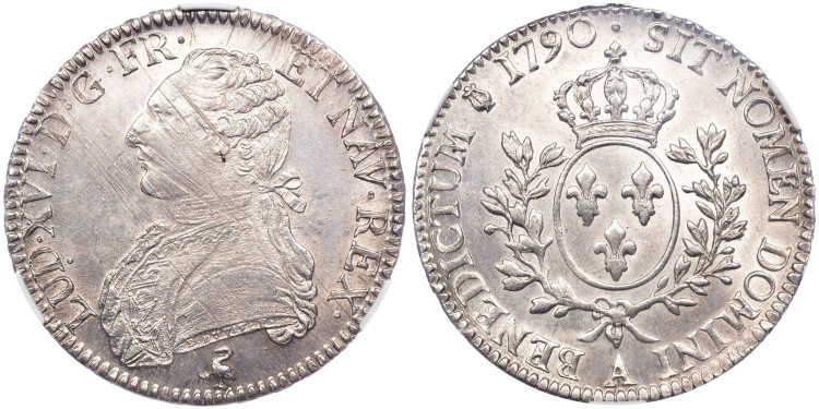1 экю 1790 года, А. Франция