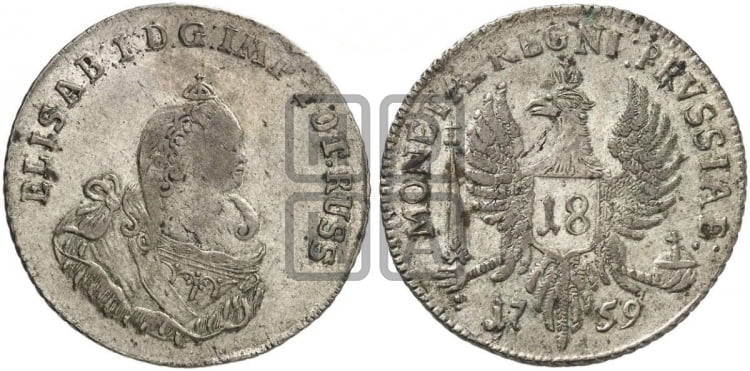 18 грошей 1759 года - Биткин #673 (R1)