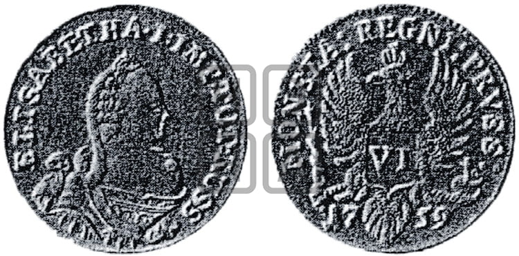 6 грошей 1759 года - Биткин #696 (R1)
