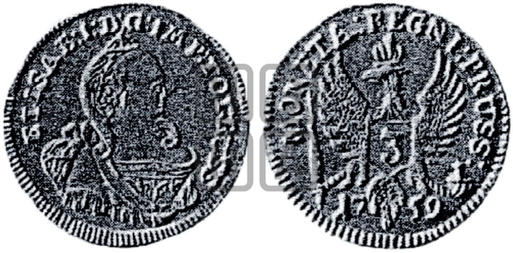 3 гроша 1759 года - Биткин #754 (R1)