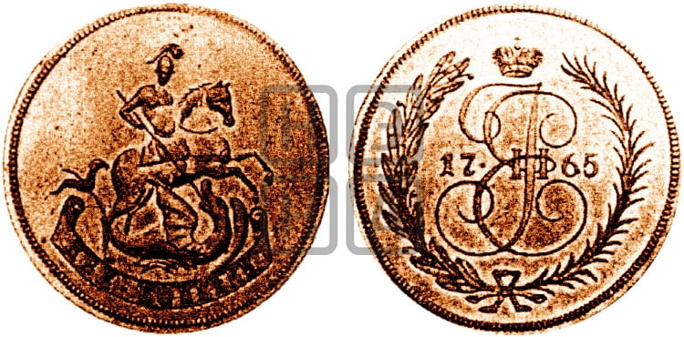 2 копейки 1765 года (ЕМ, Екатеринбургский монетный двор) - Биткин #H695 (R2) новодел