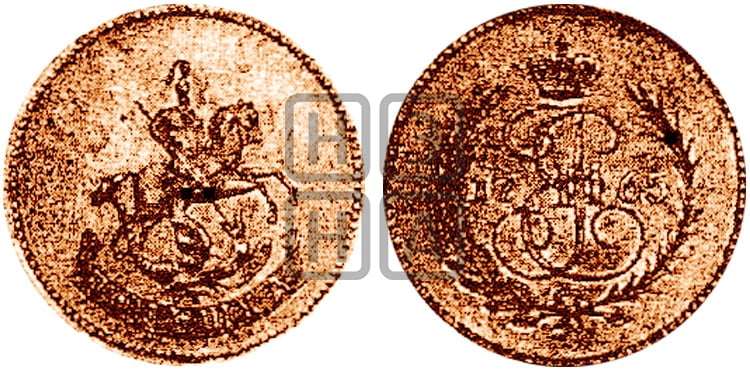 Полушка 1765 года (ЕМ, Екатеринбургский монетный двор) - Биткин #H773 (R2) новодел