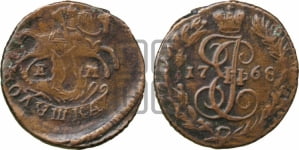 Полушка 1768 года (ЕМ, Екатеринбургский монетный двор)