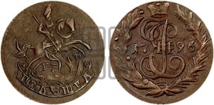 Полушка 1796 года (ЕМ, Екатеринбургский монетный двор)