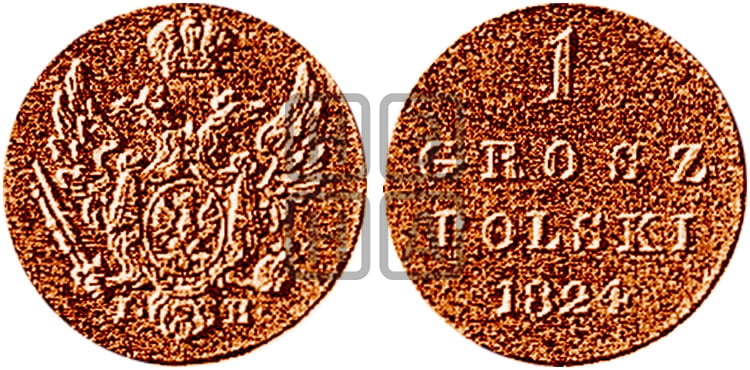 1 грош 1824 года IВ - Биткин #Н903 (R4) новодел